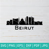 Beirut Skyline SVG - Beirut SVG - Skyline SVG - Newmody