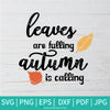 Leaves Are Falling Autumn Is Calling SVG - Fall svg - Autumn SVG - Pumpkins SVG - Newmody