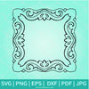 Picture Flower Frame  SVG -Ornament Border SVG - Newmody