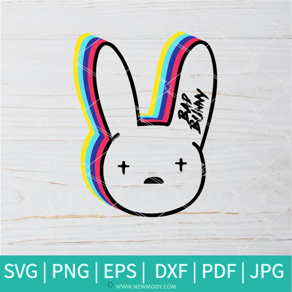 Bad Bunny Outline SVG - Bad Bunny SVG - El Conejo Malo SVG - Newmody