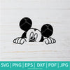 Mickey Peeking SVG - Mickey Mouse SVG - Disney SVG - Newmody