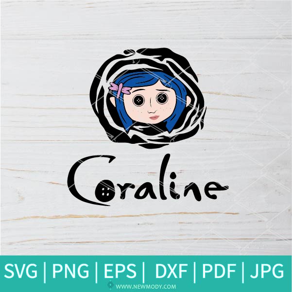 Coraline SVG - Button Eyes SVG - Horror  SVG -  Nightmare SVG - Newmody