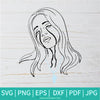 Billie Eilish Cries Black Tears  SVG - Billie Eilish SVG - Black Tears SVG - Crying SVG - Newmody