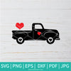 Valentine Truck SVG - Valentines Hearts SVG - Love SVG - Heart SVG - Truck svg - Newmody