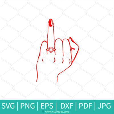 Wedding Finger Bundle SVG - Girlfriend Fiancée SVG - Engagement SVG - Wedding  SVG - Newmody