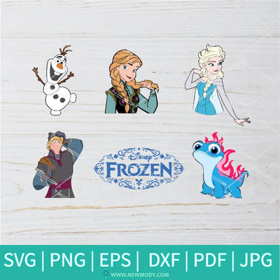 Frozen Bundle SVG - Elsa and Anna SVG - Disney Princess Elsa and Anna SVG - Bruni  Svg - Newmody