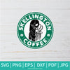 Skellington Starbucks SVG - Nightmare SVG - Starbucks SVG - Circle Frame SVG - Newmody