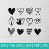 Heart Bundle SVG -  Valentine's Day  SVG - Valentines Hearts SVG - Love SVG - Heart SVG - Newmody