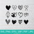 Heart Bundle SVG -  Valentine's Day  SVG - Valentines Hearts SVG - Love SVG - Heart SVG