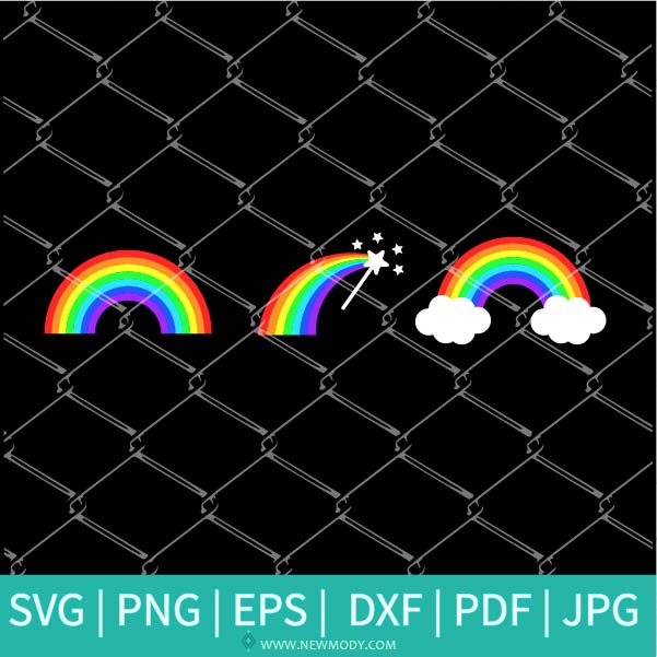 Rainbow SVG - Rainbow Bubbles - Colors SVG - Rainbow SVG - Newmody