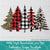 Leopard and Buffalo Plaid Christmas Trees Sublimation PNG | Christmas Trees Clipart Bundle