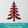 Leopard and Buffalo Plaid Christmas Trees Sublimation PNG | Christmas Trees Clipart Bundle - Newmody