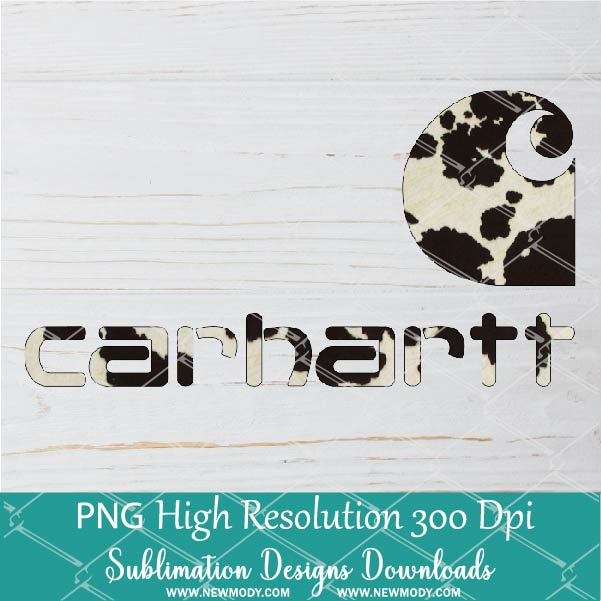 Carhartt  4 PNGs for Sublimation Design - Leopard Carhartt  - Cow print Carhartt  -Western Carhartt
