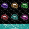 Glitter Dripping Cheetah Print Lips Sublimation PNG Bundle - Newmody