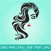 Beautiful Woman Face SVG - Hair Svg - Newmody