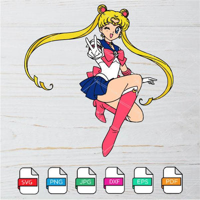 Sailor Moon Outline SVG - Sailor Moon  Clipart Newmody