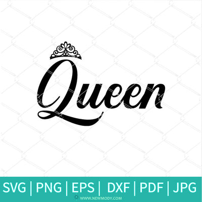 King and Queen SVG cut files - King svg - Queen svg - Newmody