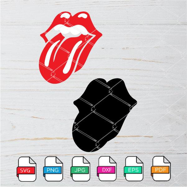 Red Lips With Tongue SVG Newmody