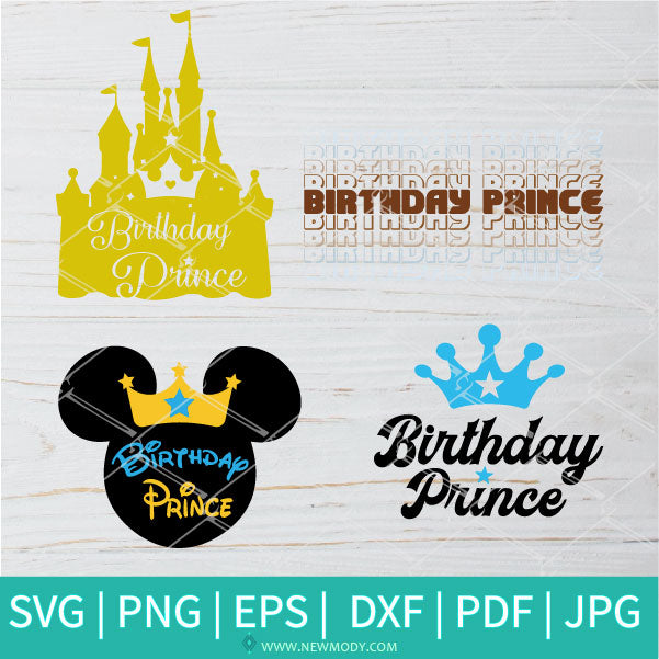 Birthday Prince SVG Bundle - Birthday Boy SVG