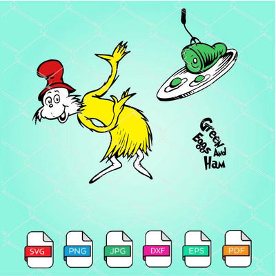 Green Eggs and ham SVG - Dr Seuss SVG Newmody