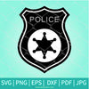 Police Badge SVG - Police Badge PNG- Police Badge Vector - Newmody