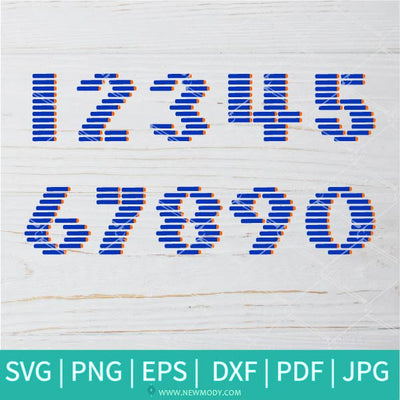 Nerf Birthday SVG Bundle | Bundle Nerf Birthday Number 0-9 Svg - Newmody