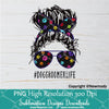 Dog Groomer Life PNG sublimation downloads - Dog Mom Bun Hair with Sunglasses and bandana PNG - Newmody