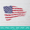 Distressed American Flag SVG - Grunge US Flag Vector - USA Flag PNG - Newmody