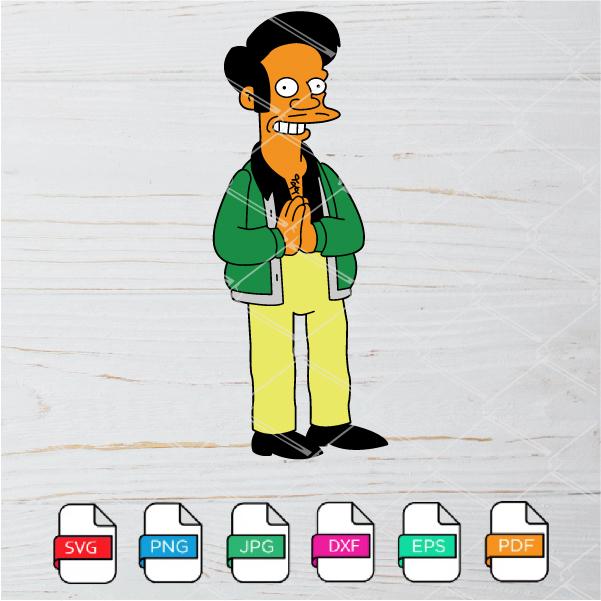 Apu Nahasapeemapetilon Svg - The Simpsons SVG- Simpsons SVG Newmody