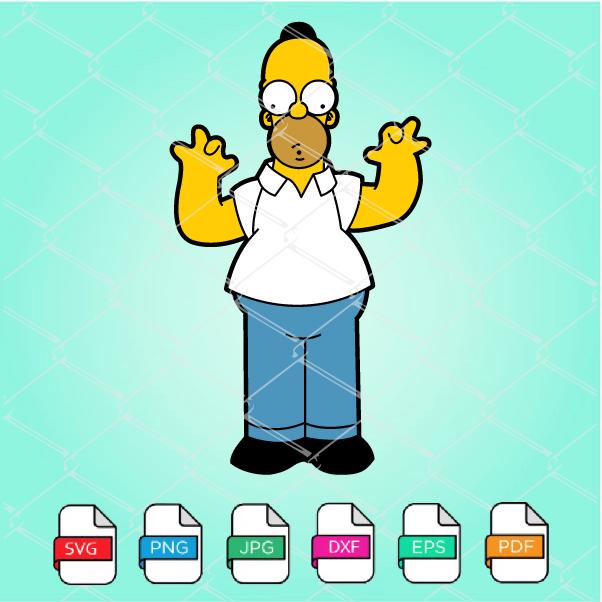 Homer Simpson SVG -The Simpsons SVG- Simpsons SVG Newmody