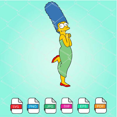 Marge Simpson SVG -The Simpsons SVG- Simpsons SVG Newmody