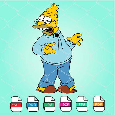 Grandpa Simpson SVG -The Simpsons SVG Newmody