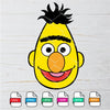 Sesame Street Bert Head  SVG - Bert  Face SVG Newmody