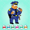 Chief Clancy Wiggum SVG -The Simpsons SVG- Simpsons SVG Newmody