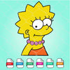 Lisa Simpson SVG-  -The Simpsons SVG- Simpsons SVG Newmody