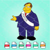 Mayor Quimby SVG -The Simpsons SVG- Simpsons SVG Newmody