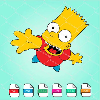 Bart Simpson SVG -The Simpsons SVG- Simpsons SVG Newmody