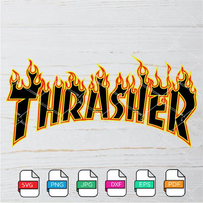 Thrasher Flame SVG - Thrasher Flame Logo Newmody