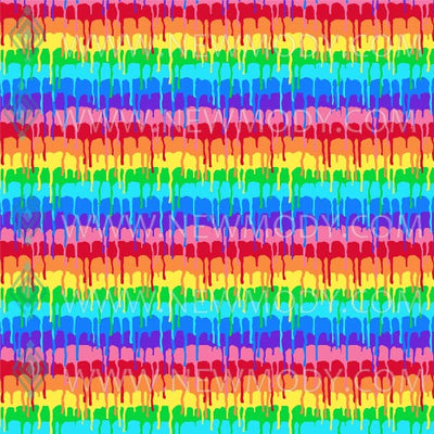 Dripping Rainbow Pattern Digital Paper - Dripping Colorful Seamless Patterns - Dripping LGBT Pride Rainbow Sublimation - Newmody