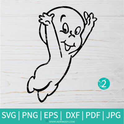 Casper SVG - Casper The Friendly Ghost Clipart - Newmody