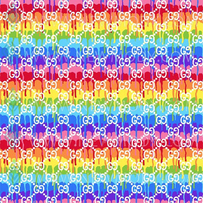 Gucci Dripping Rainbow Pattern Digital Paper - Dripping Rainbow Seamless Patterns - Gucci Dripping Rainbow Sublimation - Newmody