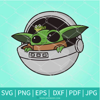 Baby Yoda In Pod SVG - Baby Yoda In Pod Clipart - Newmody