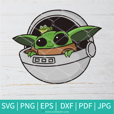 Baby Yoda In Pod SVG - Baby Yoda In Pod Clipart - Newmody