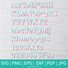Tik Tok Font White SVG - Tik Tok Alphabet, Letters &amp; Numbers SVG /PNG/ PDF/EPS - Newmody