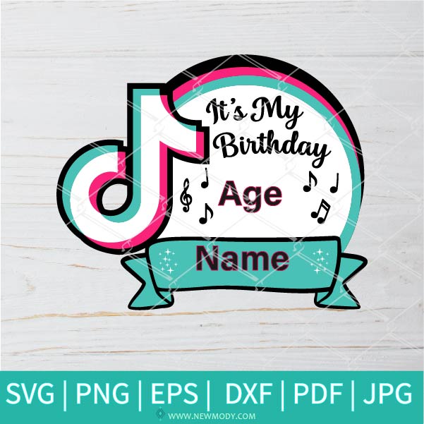 Birthday Template Layered SVG | It's My Birthday Svg | Musical Birthday SVG | Birthday Queen Svg