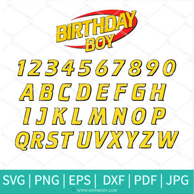 Nerf Birthday Boy SVG Bundle | Nerf Font SVG | Bundle Nerf Birthday Number 0-9 Svg - Newmody