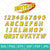 Nerf Birthday Boy SVG Bundle | Nerf Font SVG | Bundle Nerf Birthday Number 0-9 Svg