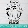 Boo Haw SVG, PNG Sublimation - Halloween SVG - THE GHOST SVG Cut File For Cricut and Silhouette
