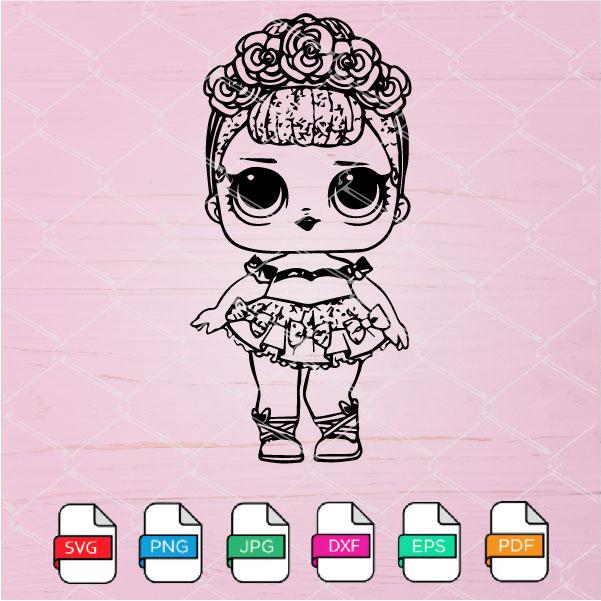 LOL Sugar Queen SVG - LOL Surprise Doll SVG Newmody