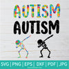 Autism It's Not A Disability It's A Different Ability SVG - Dabbing Skeleton Svg - Newmody
